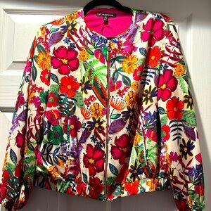 Zara Floral Bomber Jacket